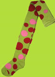 Country Kids Pea Soup Random Dot Tights