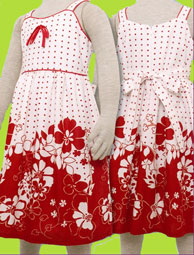 Dana and Annika Red Polka Dot Sanepa Dress
