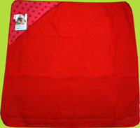David Fussenegger Red/Hot Pink Polka Dots Hooded Blanket