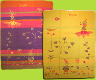 Yellow Flower Garden Reversible Blanket 
