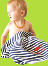Childrens Roko Navy/White Stripe Embroidered Whale Blanket 