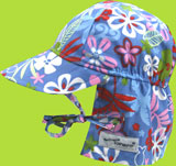 Flap Happy Ble Lagoon Flap Hat w/Ties
