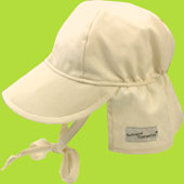 Flap Happy Natural Flap Hat w/Ties 