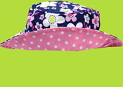 Daisies and Pink Dot Bucket Hat