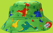 Flap Happy Dancing Dinos Green Crusher Hat