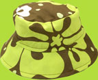 Flap Happy Kiwi Hibiscus Crusher Hat