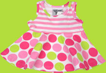 Flap Happy Sherbet Dot Contrast Swing Top 