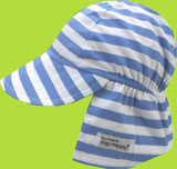 Flap Happy Bahama Stripe Cotton Flap Hat
