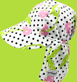 Flap Happy Cherry Pop Cotton Flap Hat UPF 50+