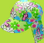 Flip Flop Floral Flap Hat UPF 50+
