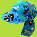 Flap Happy Pirate Cay Cotton Flap Hat UPF 50+ 