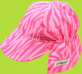 Flap Happy Pink Zebra Flap Hat 