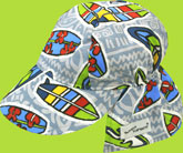 Flap Happy Surfs Up Cotton Flap Hat