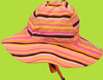 Flap Happy Citrus Stripe Floppy Hat 