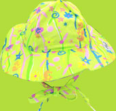 Flap Happy Jardin de La Mer Floppy Hat with Ties