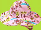 Flap Happy Retro Tropical Floppy Hat with Ties