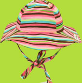 Flap Happy Sunset Stripe Floppy Hat