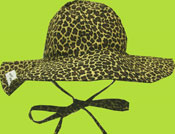 Flap Happy Vintage Cheetah Floppy Hat with Ties