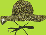 Flap Happy Vintage Cheetah Floppy Hat with Ties