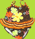 Flap Happy Fiji Floral Swimsuit w/Ruffle and Diaper 