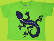 Flap Happy Surf Lizards Lime Cotton T-shirt