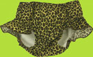 Flap Happy Vintage Cheetah Swim Diaper w/Ruffle 
