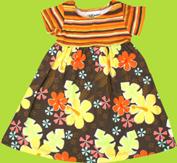 Flap Happy Fiji Floral/Tahitian Stripe Dress