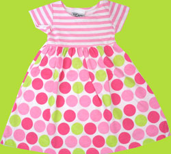 Flap Happy Sherbet Dot T-Dress