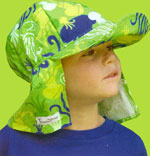 Flap Happy Jelly Fish Cotton Flap Hat