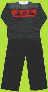 Good Lad reindeer vest set