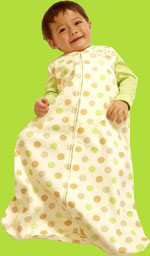 Halo Sage Dots Cotton SleepSack Wearable Blanket 