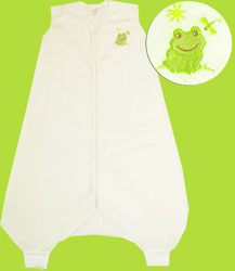 Halo Cream Frog Early Walker Sleep Sack