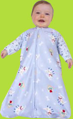 Halo Blue Dog SleepSack Swaddle Wearable Blanket 