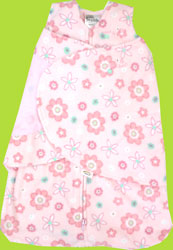Halo Pink Daisies SleepSack Swaddle Wearable Blanket 
