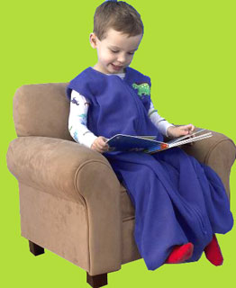 Halo Blue Dino Big Kids SleepSack Wearable Blanket