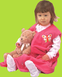 Halo Fuchsia Butterfly Big Kids SleepSack Wearable Blanket