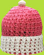 Hand & Heart Bright Pink Hand Crocheted Beanie