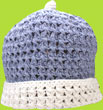 Hand & Heart Chambray Hand Crocheted Beanie
