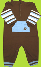 Hartstrings Bear Necessities Cotton Coverall with Hood