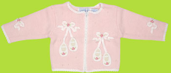 hartstrings ballet slipper infant  cardigan