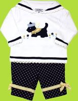 Hartstrings Scotty Dog Pullover Sweater and Capri Pant