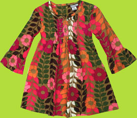 Hartstrings Chelsea Park Printed Corduroy Dress