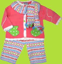 Hartstrings "Baby it's cold" Cotton Sweater and Sweater Pants