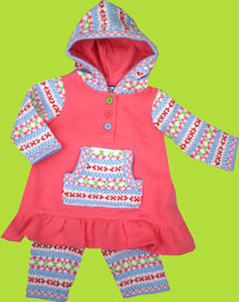 Hartstrings "Baby, its cold" Hooded Dress 