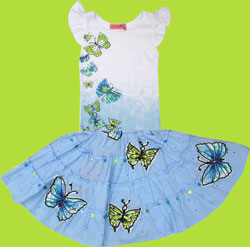 HavenGirl 2 in 1 Skirt/Dress shown with Butterfly Flutter Tee