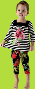 Havengirl La Vie En Rose Square Neck Tunic Set 