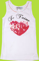 Havengirl Je J'Taime Sequin Heart Tank Top