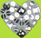 Sequin and Bead Heart