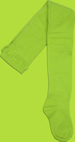 Lime ORGANIC Cotton Seamless Kids Tights