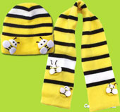 Kidorable Bee Hat and Scarf Set
